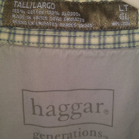 Haggar Generations Large/Tall Button Down Short Sleeve Collar Shirt - Picture 2 of 2